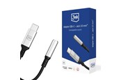 Kabel audio - 3mk USB-C adapter - 3.5 mm minijack - silver - 5903108518055