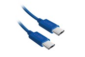 Kabel USB - SBS TECABLETISSUETCCB USB-C - USB-C 1.5m 60W braided cable - blue - TECABLETISSUETCCB