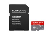 Karta pamieci - SANDISK Ultra PLUS microSD/SD - 150MB/s - 64GB - SDSQUWC-064G-GN6MA
