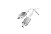 Kabel USB - Spigen Essential USB C to USB C 100W Fabric Cable - white EB10015CC - ACA10420