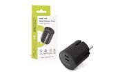 Telefon - Adapter i Ładowarka - Mobile Origin 30W Charger Plug PW33 - 2x USB-C - black - MO-PW33-BLK