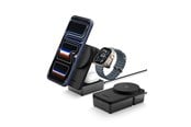 Telefon - Adapter i Ladowarka - Spigen Essential MagSafe 3-in-1 Wireless Charger EF323MQ black - ACH10398