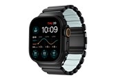 Smartwatch - akcesoria - Nomad Stratos Band - 49mm | Black Titanium | Icy Blue Glow FKM - NM009896858