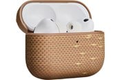 Sluchawki, zestaw sluchawkowy - PITAKA Aramid Fiber Magnetic Case - Golden Glint - AirPods Pro 3 - APM2504