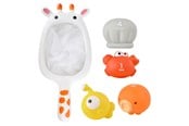 Zabawki dla niemowlat - Fresh Kid Tub Fun! Giraffe fishing set 5 parts - 3505