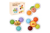 Zabawki dla niemowlat - Fresh Kid Spinner toys Cute Garden 3 pcs. - 3506