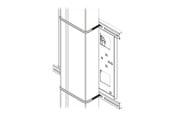 Uchwyty ścienne, uchwyty AV i meble AV - Chief Square 8" x 6" U-Bolt Set - Mounting Component - Max - recommended for - FCAVCSU80