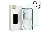 Telefon - szkło ochronne - Tech-Protect Supreme Set for iPhone 15 2x Tempered Glass for Display / Tempered Glass for Camera - 9319456604696