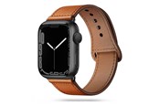 Smartwatch - akcesoria - Tech-Protect LeatherFit Strap for Apple Watch 4 / 5 / 6 / 7 / 8 / 9 / SE / Ultra 1 / 2 (42/44/45/49 mm) - Brown - 0795787713716