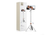 Telefon - Inne akcesoria - Tech-Protect L03S Bluetooth Selfie Stick with Remote Control Tripod up to 148cm and 180 Head - White - 5906203691180