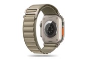 Smartwatch - akcesoria - Tech-Protect Nylon Pro Strap for Apple Watch 4 / 5 / 6 / 7 / 8 / 9 / SE / Ultra 1 / 2 (42/44/45/49 mm) - Titanium Olive - 5906302301539