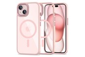 Telefon - Pokrowiec i etui - Tech-Protect MagMat MagSafe Case for iPhone 15 - Clear Pink - 5906302307999