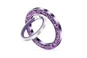 Telefon - Inne akcesoria - Tech-Protect MMR200 magnetic handle / ring with MagSafe - purple with crystals - 5906302308439