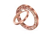Telefon - Inne akcesoria - Tech-Protect MMR200 magnetic handle / ring with MagSafe - pink with crystals - 5906302308774