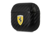 Telefon - Pokrowiec i etui - Ferrari On Track PU Carbon Case for AirPods 3 - Black - 3666339009632