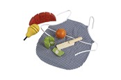 Zabawki drewniane - Primi Passi - Wooden Cutting Fruit Set with Apron - PP1005