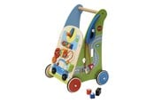 Zabawki dla niemowlat - Primi Passi - Wooden Walker with Activity Garage - PP1048
