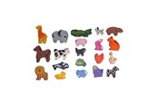 Zabawki drewniane - Primi Passi - Wooden Animal Set - 60 pieces - PP1072