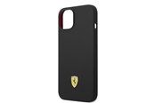 Telefon - Pokrowiec i etui - Ferrari Silicone Metal Logo Magsafe Case for iPhone 14 - Black - 3666339068288