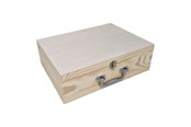 Pokój dzieciecy - Playwood Pine Suitcase A4 Size with Metal Handle - SL048C