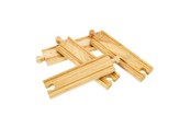 Zabawki drewniane - Bigjigs Wooden Rails - Straight 4 pcs. - BJT101