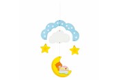 Zabawki dla niemowlat - Goki Wooden Mobile Travel Through the Night - 52862