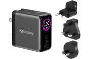 Ładowarka do laptopa - Sandberg Travel Charger PD100W Display - 441-71