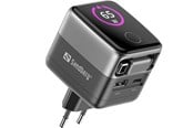 Ładowarka do laptopa - Sandberg Travel Charger PD65W Display + Cable - 441-74