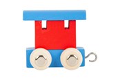 Zabawki drewniane - Small Foot - Wooden Letter Train Wagon Red/Blue - Pack of 12 - 10348-display12