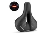 Akcesoria rowerowe - Rockbros 38218916002 MTB bicycle saddle + lamp - black - Rockbros-38218916002