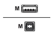 Kabel USB - Intermec - USB cable - USB to USB Type B - 2 m - 321-576-004