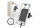 Telefon - Adapter i Ladowarka - Tech-Protect CW19 Car Magnetic MagSafe Holder with 15W Inductive Charger for Ventilation Grille - Black - 6216990211096