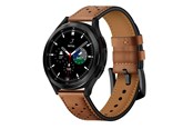 Smartwatch - akcesoria - Tech-Protect Leather Strap for Samsung Galaxy Watch 4 / 5 / 5 Pro / 6 / 7 / FE - Brown - 9589046917257