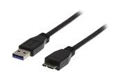 Kabel USB - Deltaco USB3-005 - USB cable - USB Type A to Micro-USB Type B - 50 cm - USB3-005S
