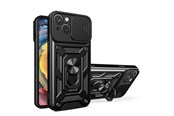Telefon - Pokrowiec i etui - Hurtel Hybrid Armor Camshield Case for Realme 10 Pro Armored Case with Camera Cover Black - 9145576272930