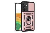 Telefon - Pokrowiec i etui - Hurtel Hybrid Armor Camshield Case for Samsung Galaxy A14 Armored Case with Camera Cover Pink - 9145576272855