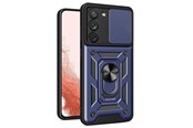 Telefon - Pokrowiec i etui - Hurtel Hybrid Armor Camshield Case for Samsung Galaxy S23+ Armored Case with Camera Cover Blue - 9145576272787