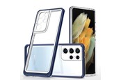 Telefon - Pokrowiec i etui - Hurtel Clear 3in1 Case for Samsung Galaxy S23 Ultra Silicone Cover with Frame Blue - 9145576272725