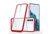 Telefon - Pokrowiec i etui - Hurtel Clear 3in1 Case for Samsung Galaxy S23+ Silicone Cover with Frame Red - 9145576272688