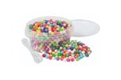 Kreatywne gry - Playbox Small Glitter Beads 6 mm 700 pcs - 5+ Years - 27518