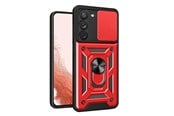 Telefon - Pokrowiec i etui - Hurtel Hybrid Armor Camshield Case for Samsung Galaxy S23+ Armored Cover with Camera Cover Red - 9145576273074