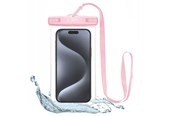 Telefon - Pokrowiec i etui - Tech-Protect Waterproof Case UWC7 Waterproof Cover for Devices up to 6.9" - Pink - 9589046924521