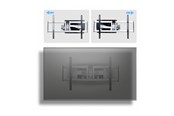 Uchwyty scienne, uchwyty AV i meble AV - StarTech.com Startech mounting kit - articulating - for flat panel - low profile - TAA Compliant - Max 85 kg - recommended for 100" - 100AP1-TV-WALL-MOUNT
