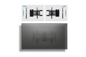 Uchwyty ścienne, uchwyty AV i meble AV - StarTech.com Startech mounting kit - articulating - for flat panel - low profile VESA 600x400 45Kg - black silver - TAA Compliant - Max 45 kg - recommended for 65" - 65SAP2-TV-WALL-MOUNT