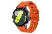 Smartwatch - akcesoria - Tech-Protect Silicone Sport Strap for Samsung Galaxy Watch 4 / 5 / 5 Pro / 6 / 7 / FE - Orange - 5906302313457