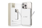 Powerbank - Tech-Protect LifeMag PB31 Power Bank with MagSafe 10000mAh 15W USB-C / USB-A / Built-in USB-C / Lightning Cables - White - 10000 mAh - 5906302309276