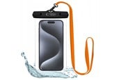 Telefon - Pokrowiec i etui - Tech-Protect Waterproof Case UWC7 Waterproof for Devices up to 6.9" - Black & Orange - 5906302309573
