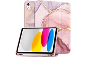Tablet - pokrowce i etui - Tech-Protect SC Pen Case for iPad 10.9" 2022 - Pink Marble - 5906302309979