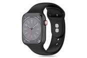 Smartwatch - akcesoria - Tech-Protect Silicone Strap for Apple Watch 4 / 5 / 6 / 7 / 8 / 9 / SE (38 / 40 / 41 mm) - Black - 5906302310104