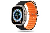 Smartwatch - akcesoria - Tech-Protect IconBand Pro Strap for Apple Watch 4 / 5 / 6 / 7 / 8 / 9 / SE / Ultra 1 / 2 (42 / 44 / 45 / 49 mm) - Orange and Black - 5906302310265